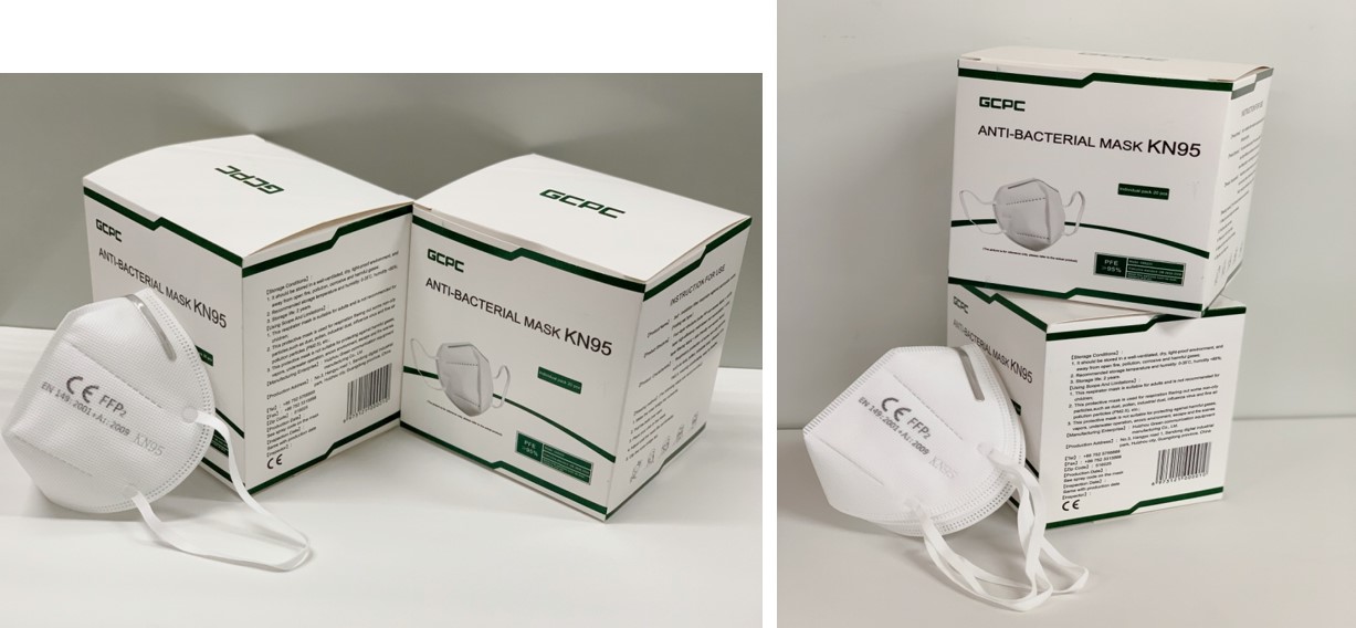 Pack de 10000 Mascarillas Antibacterias KN95 GCPC