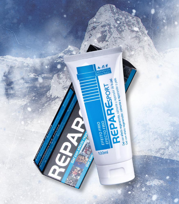 Gel crema efecto frío Repare Sport 100ml para recuperación muscular de deportistas