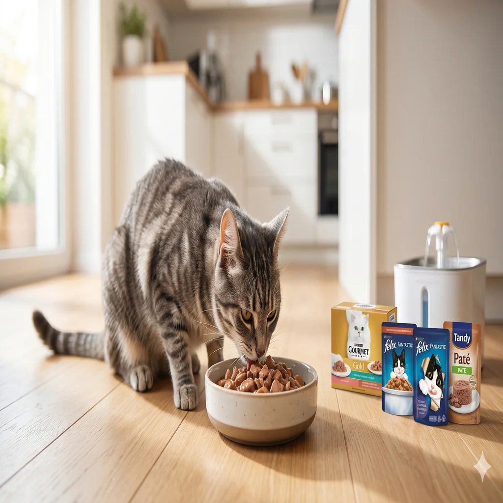 Gu&iacute;a de Nutrici&oacute;n Animal: Hoy, gatos y comida h&uacute;meda.