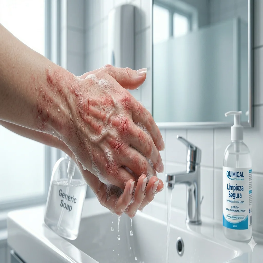 &iquest;Piel irritada? Por qu&eacute; el 42% de las alertas sanitarias actuales apuntan a tu jab&oacute;n de manos