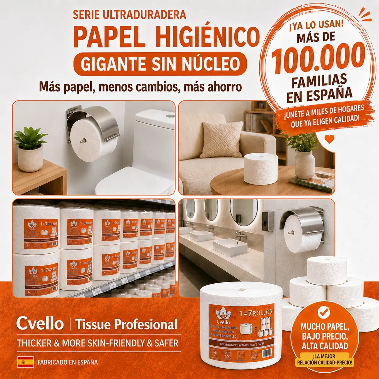 La Revoluci&oacute;n del Ba&ntilde;o: Ahorra con el Papel Coreless de 96 Metros